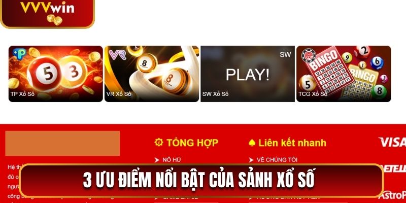 3 ưu điểm nổi bật của sảnh xổ số VR
